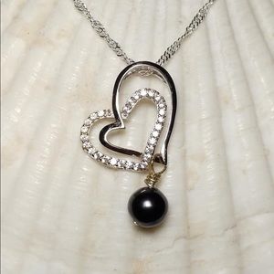 Sterling silver heart pendant